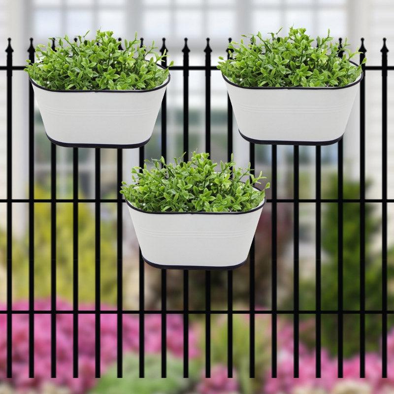 Buy Blossom Nest Planter (White) - Set Of Three Pots & Planters from Vaaree