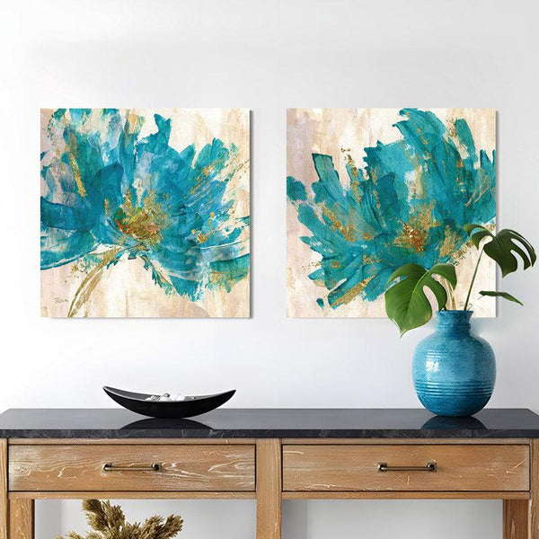 Buy Cobalt Clara Floral Wall Art Wall Art & Paintings from Vaaree