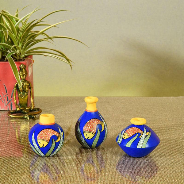 Buy Varaha Terracotta Vase - Three Piece Set Vase from Vaaree