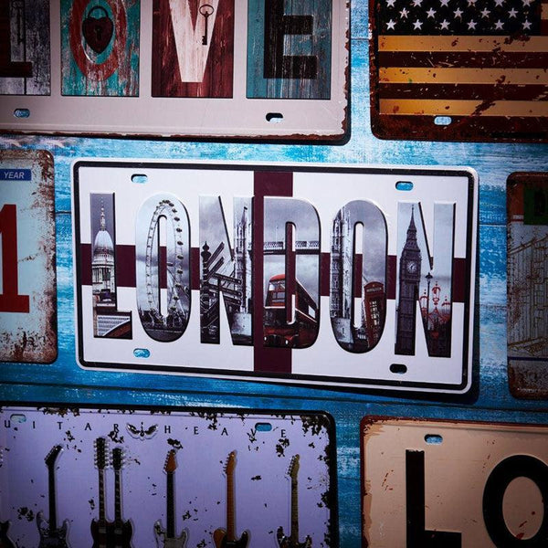 London Sign Plate Wall Accent