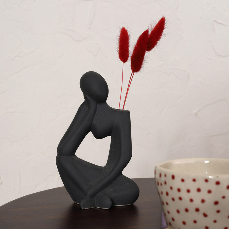 Buy In A Memory Vase - Black Vase from Vaaree