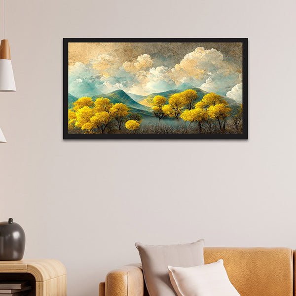 Buy Ecstasy Valley Wall Painting With Frame Wall Art & Paintings from Vaaree