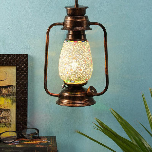 Buy Siera Mosaic Lantern Wall Lamp - Copper Wall Lamp from Vaaree