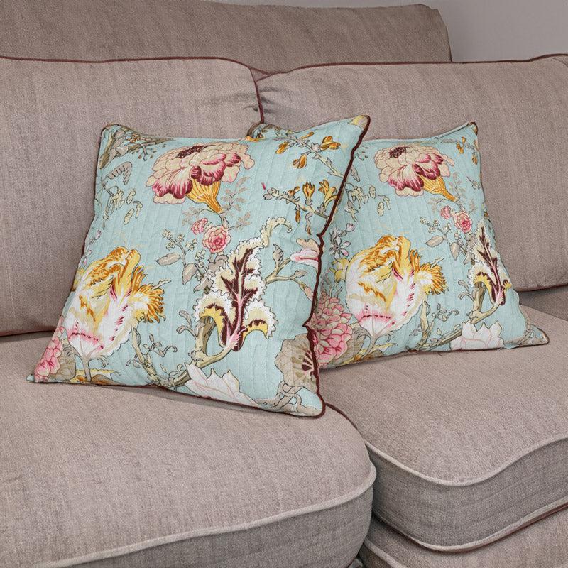 Buy Eshita Floral Cushion Cover - Set Of Two Cushion Cover Sets from Vaaree