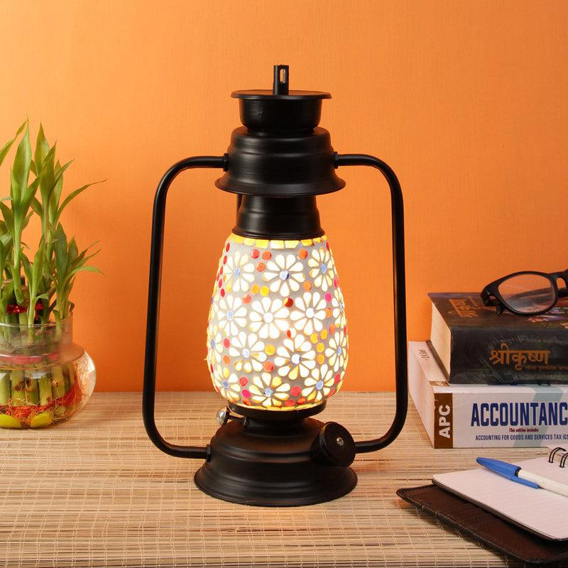 Buy Admya Mosaic Lantern Table Lamp - Black Table Lamp from Vaaree