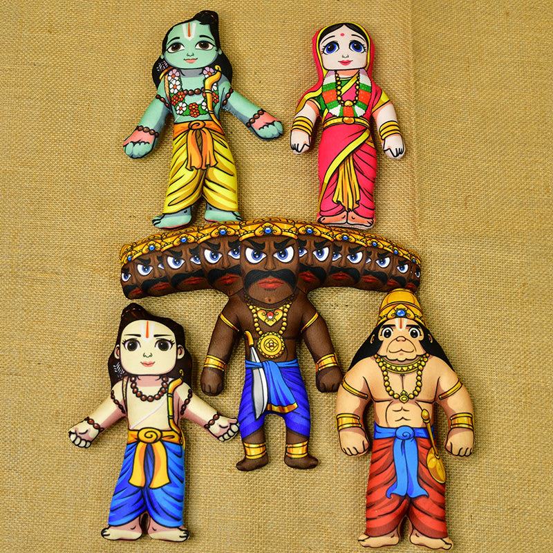 Buy Ramayana Charita Showpice - Set Of Five Showpieces from Vaaree