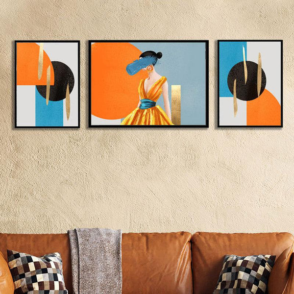 Buy Naylee Wall Art - Set Of Three Wall Art & Paintings from Vaaree