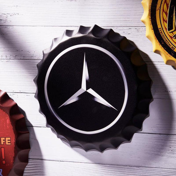 Mercedes Bottle Cap Wall Accent