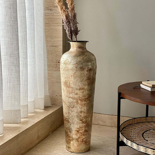 Buy Sequena Iron Vase - Tall Vase from Vaaree