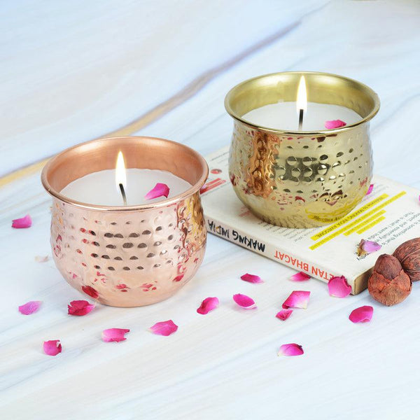 Buy Navya Vanilla Scented Festive Tealight Candle - Set Of Two Candles from Vaaree