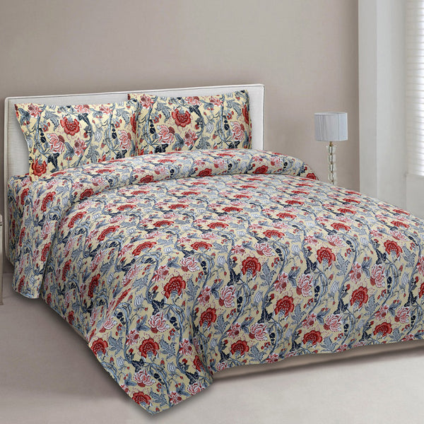 Buy Vandera Floral Bedsheet - Brown Bedsheets from Vaaree