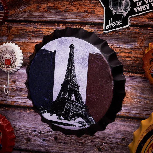 Buy Paris Bottle Cap Wall Accent Wall Accents from Vaaree