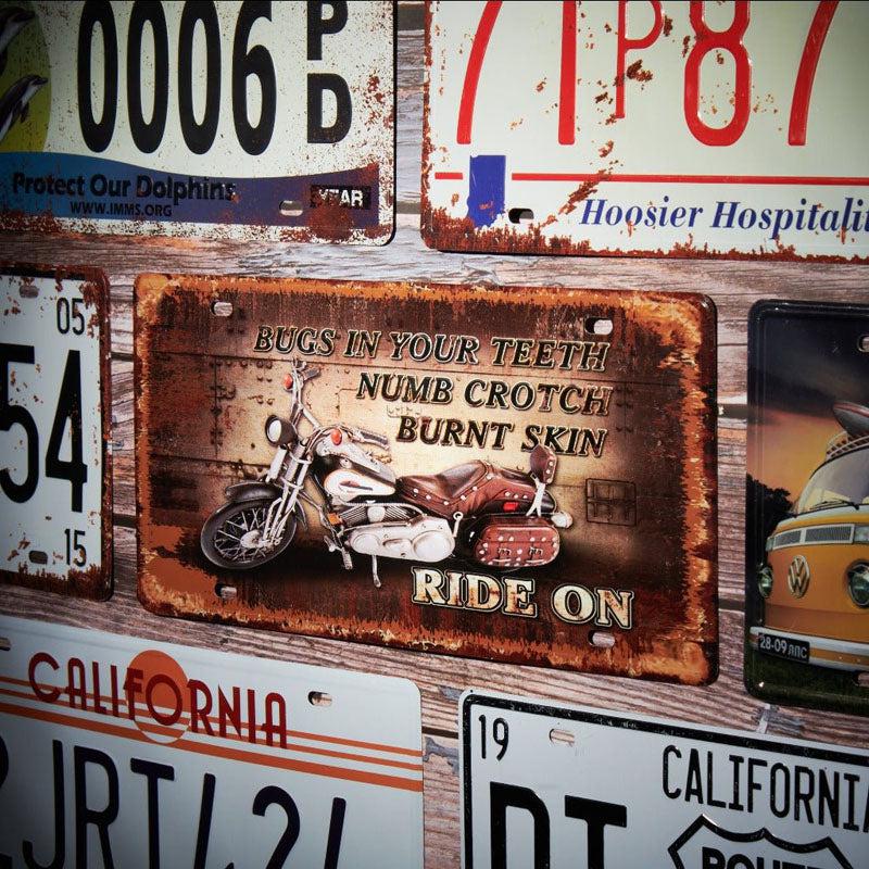 Buy Motor Ride On Sign Plate Wall Accent Wall Accents from Vaaree