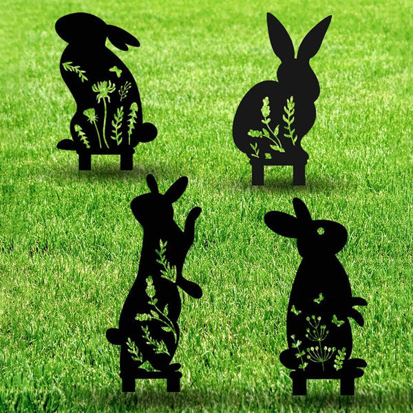 Buy Rabbit Rolly Garden Stake - Set Of Four Garden Stake from Vaaree