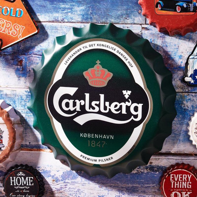 Buy Carlsberg 1847 Bottle Cap Wall Accent Wall Accents from Vaaree