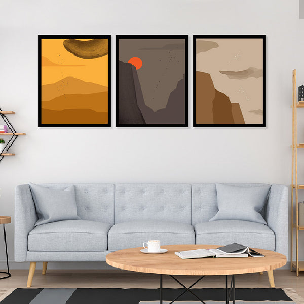 Buy Gazia Wall Art - Set Of Three Wall Art & Paintings from Vaaree