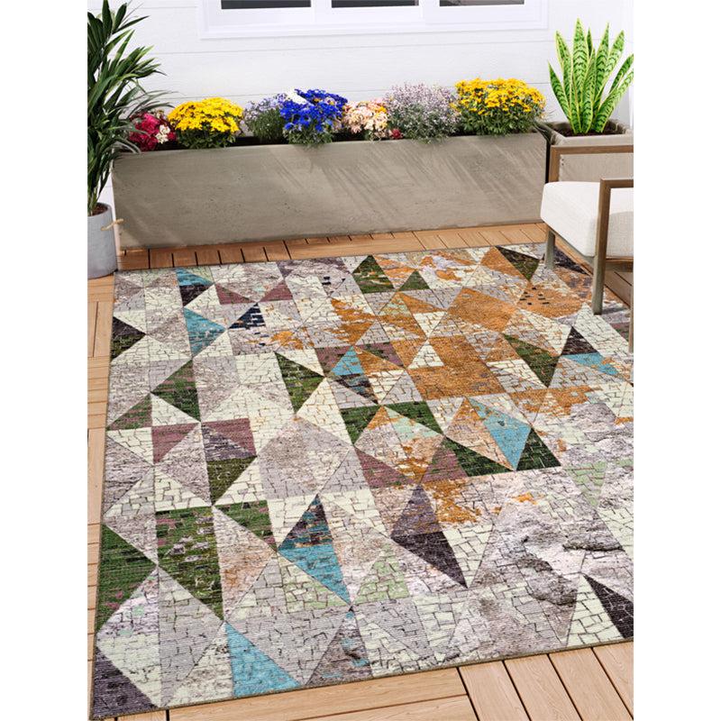 Buy Katya Geometric Carpet - Brown & Grey Carpet from Vaaree