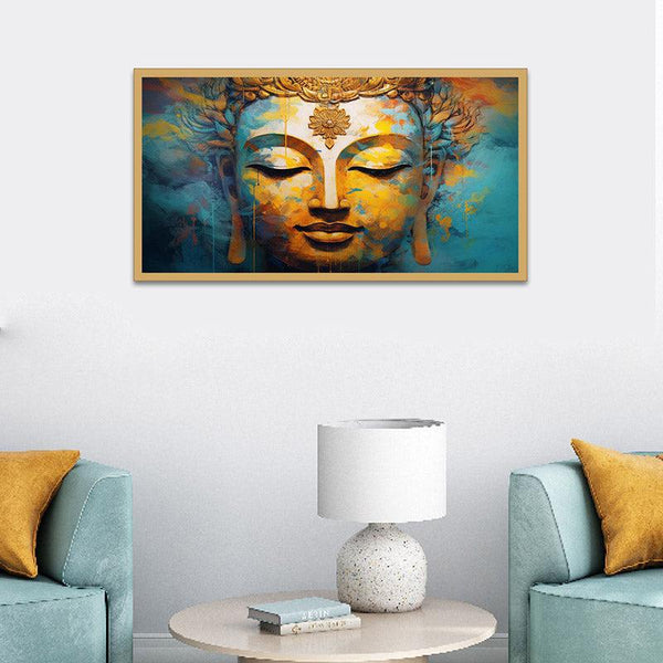 Buy Buddha Vihara Wall Painting With Frame Wall Art & Paintings from Vaaree