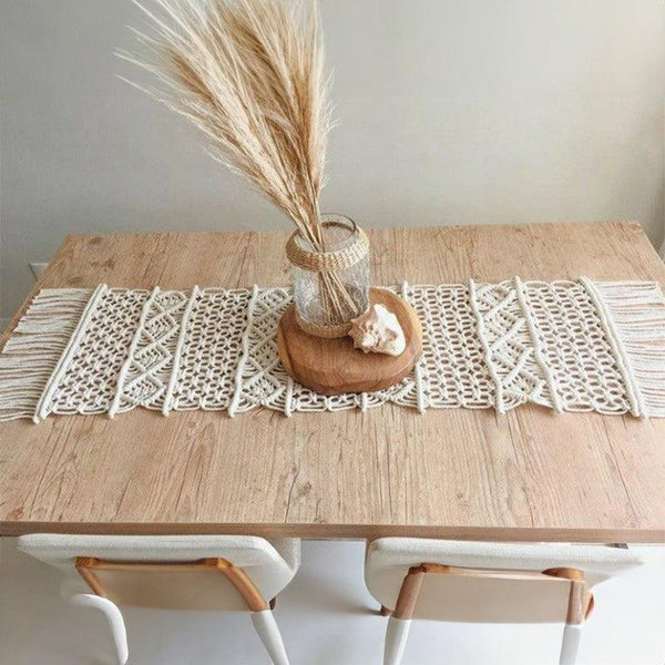 Riviana Macrame Knot Table Runner