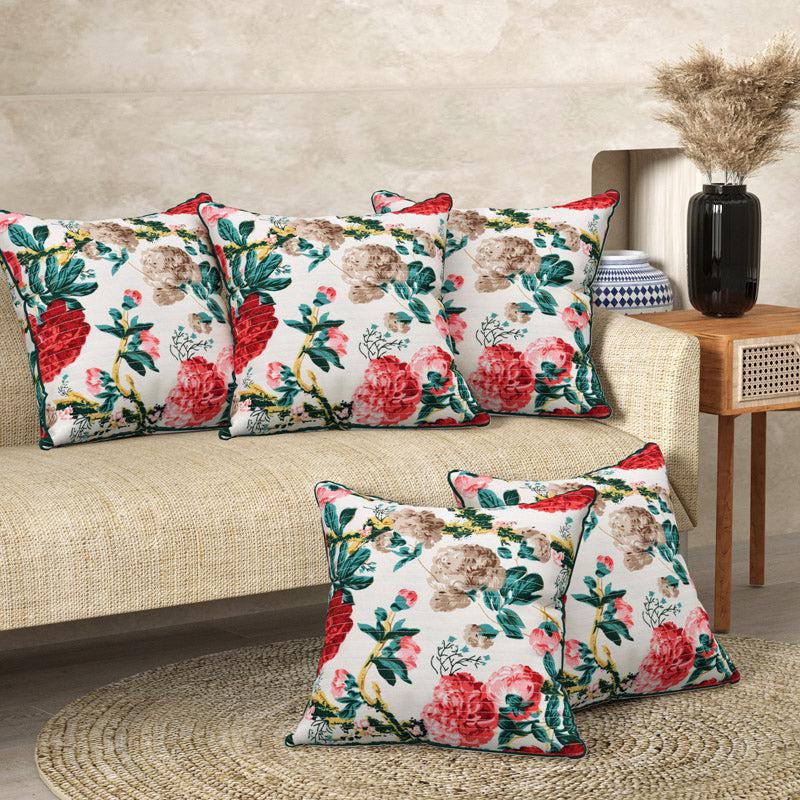 Buy Mansa Floral Cushion Cover - Set Of Three Cushion Cover Sets from Vaaree