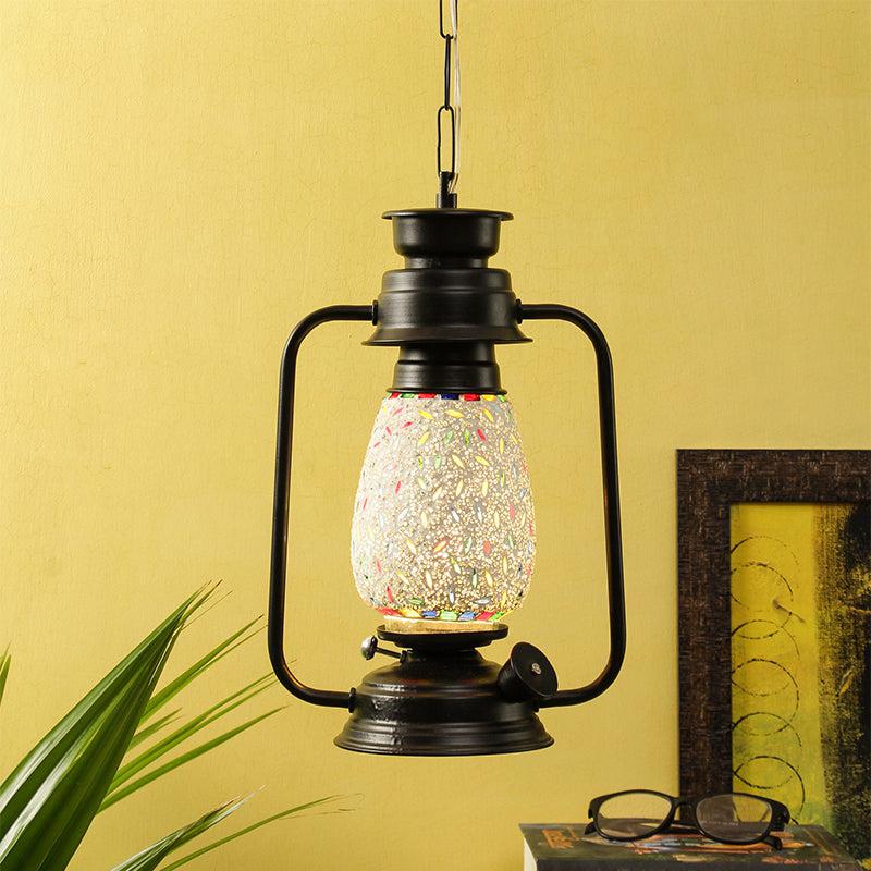 Buy Siera Mosaic Lantern Ceiling Lamp - Black Ceiling Lamp from Vaaree