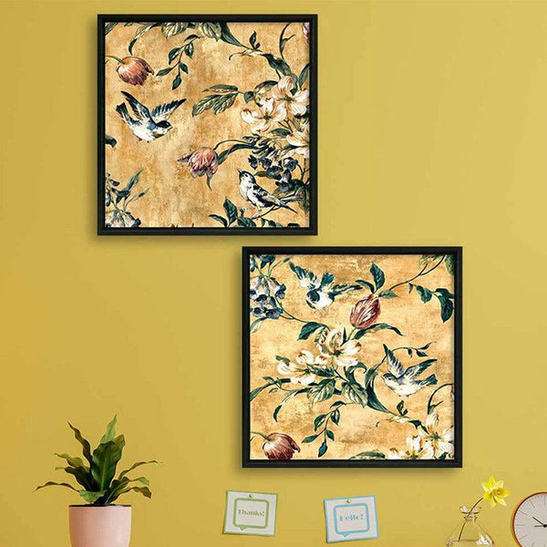 Buy Fowler Floral Wall Art - Set Of Two Wall Art & Paintings from Vaaree