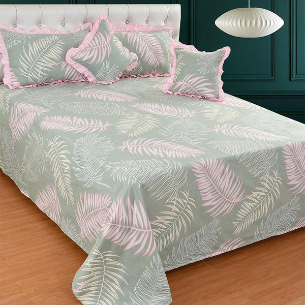 Buy Fern Fancy Frilled Bedding Set - Five Piece Set Bedding Set from Vaaree