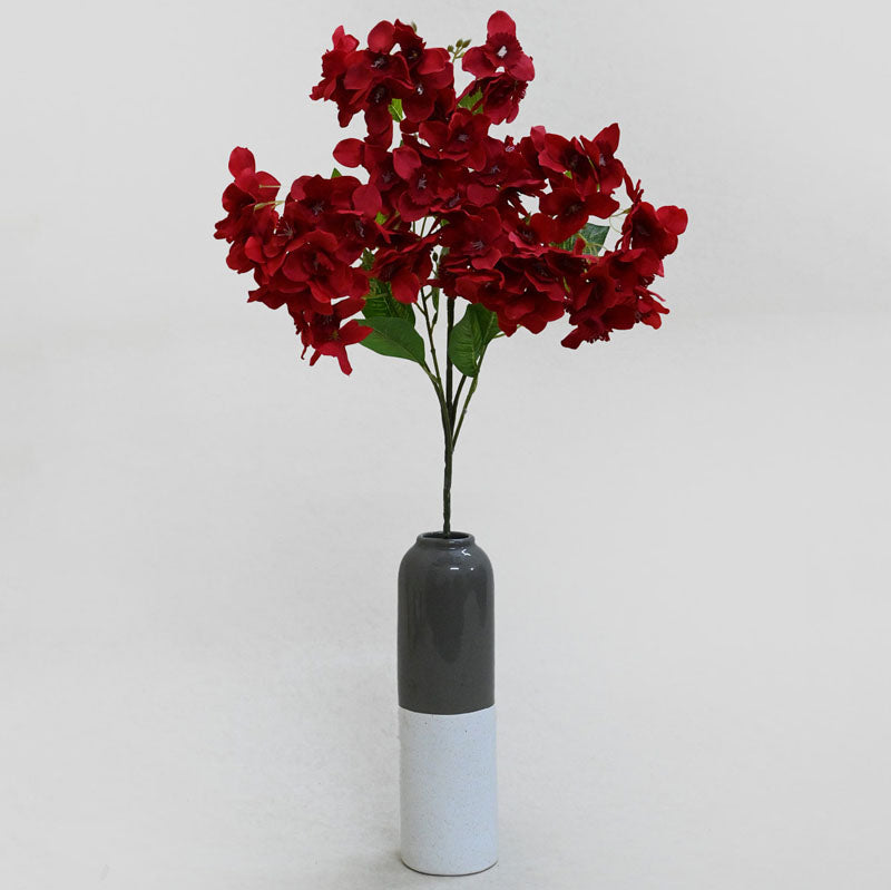 Buy Faux Everlasting Daffodil Flower Stick - Maroon Artificial Flowers from Vaaree