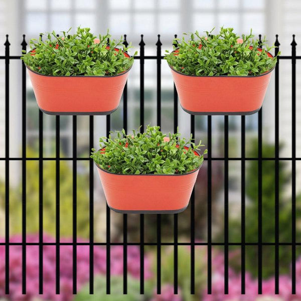 Buy Blossom Nest Planter (Red) - Set Of Three Pots & Planters from Vaaree