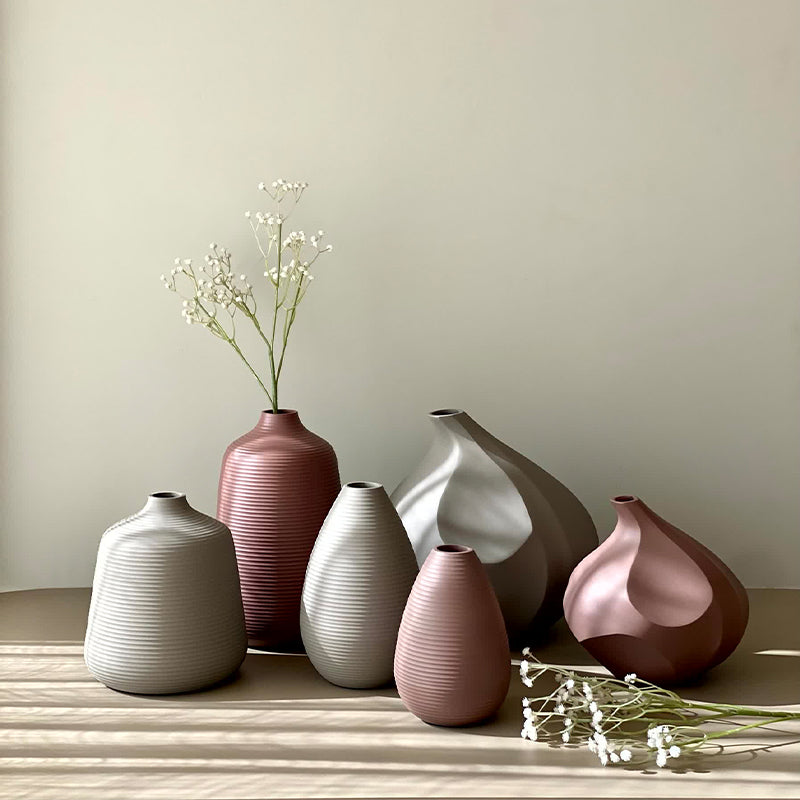 Buy Adola Eline Vase - Rusty Pink Vase from Vaaree