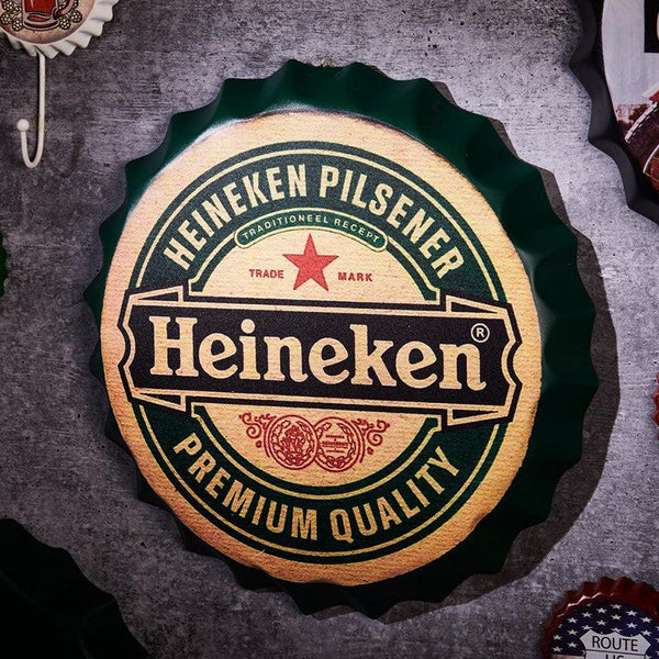 Buy Heineken Premium Bottle Cap Wall Accent Wall Accents from Vaaree