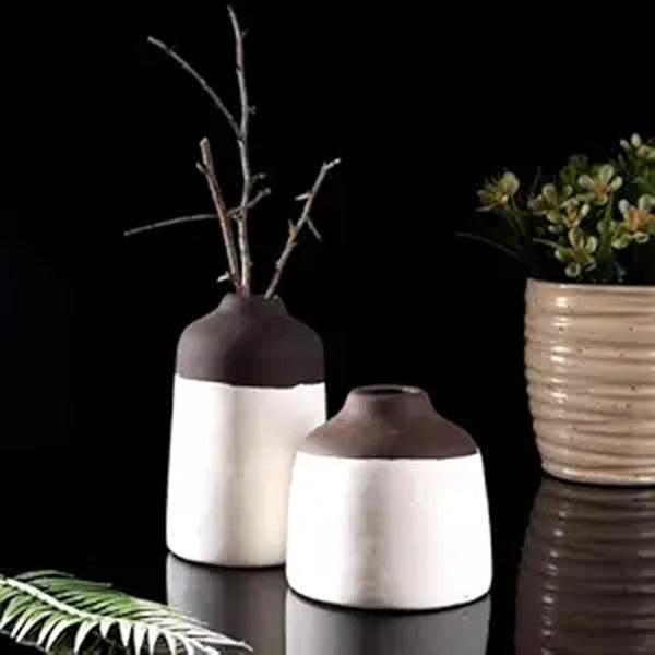 Buy Iona Ceramic Vase - Set Of Two Vase from Vaaree