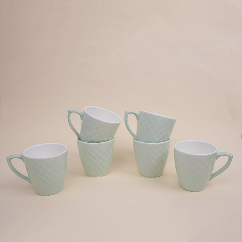 Buy Arviya Blue Cup (180 ML) - Set Of Six Mug from Vaaree