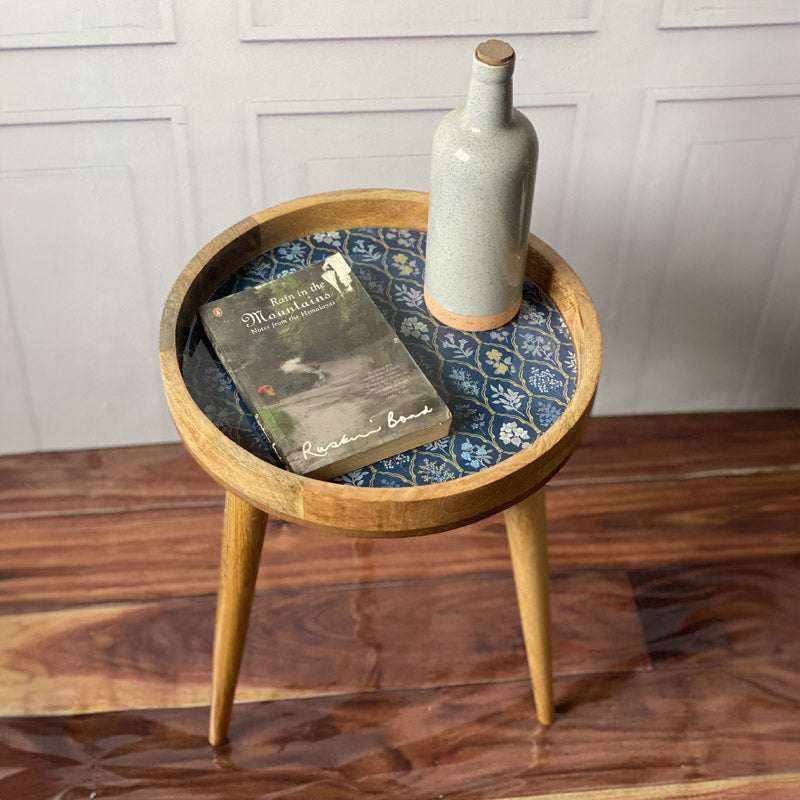 Buy Niyara Mangowood Stool Side & Bedside Tables from Vaaree