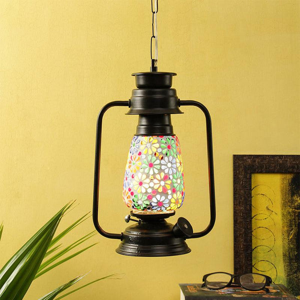 Buy Madhura Mosaic Lantern Ceiling Lamp - Black Ceiling Lamp from Vaaree