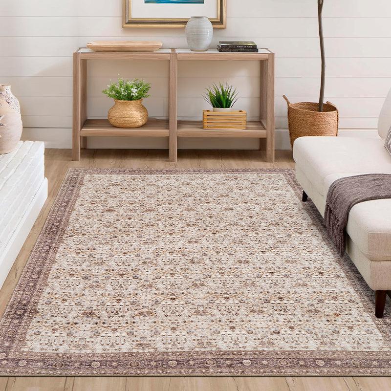 Buy Sadie Ethnic Carpet - Beige Carpet from Vaaree