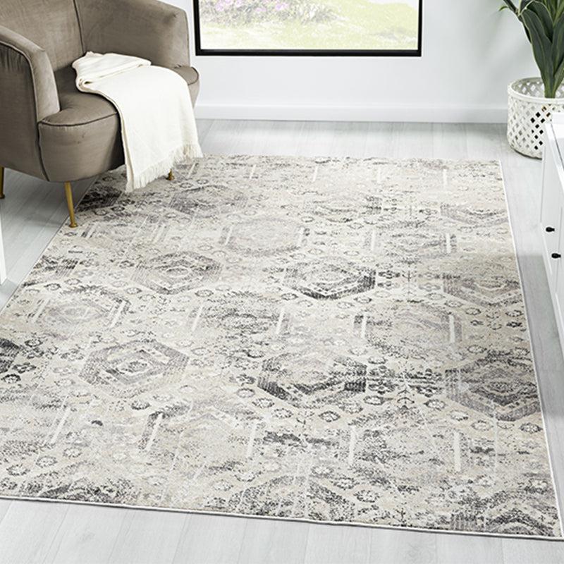 Buy Letti Abstract Carpet - Grey Carpet from Vaaree