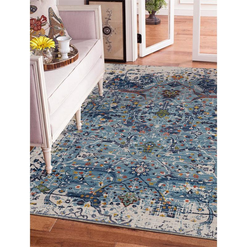 Buy Qamra Ethnic Carpet - Blue Carpet from Vaaree