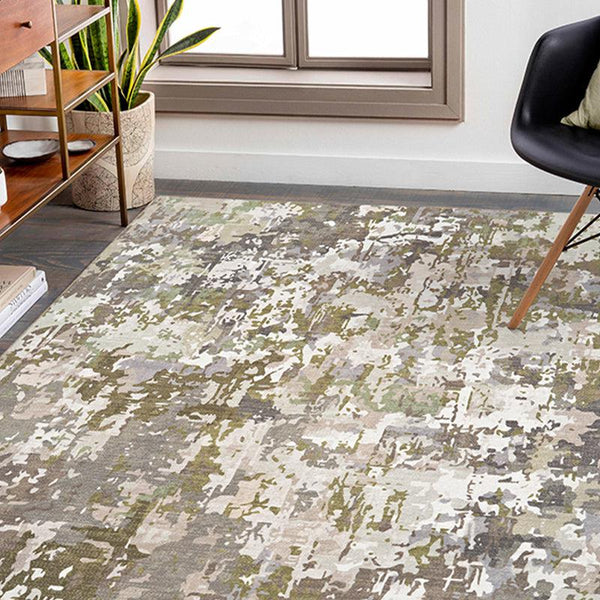 Buy Aria Abstract Carpet - Olive Carpet from Vaaree