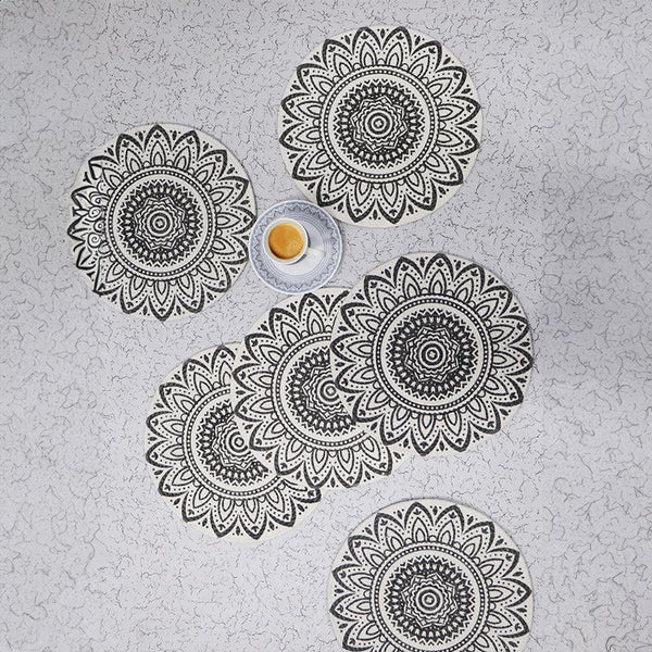 Buy Aniso Mandala Placemat - Set Of Six Table Mats from Vaaree