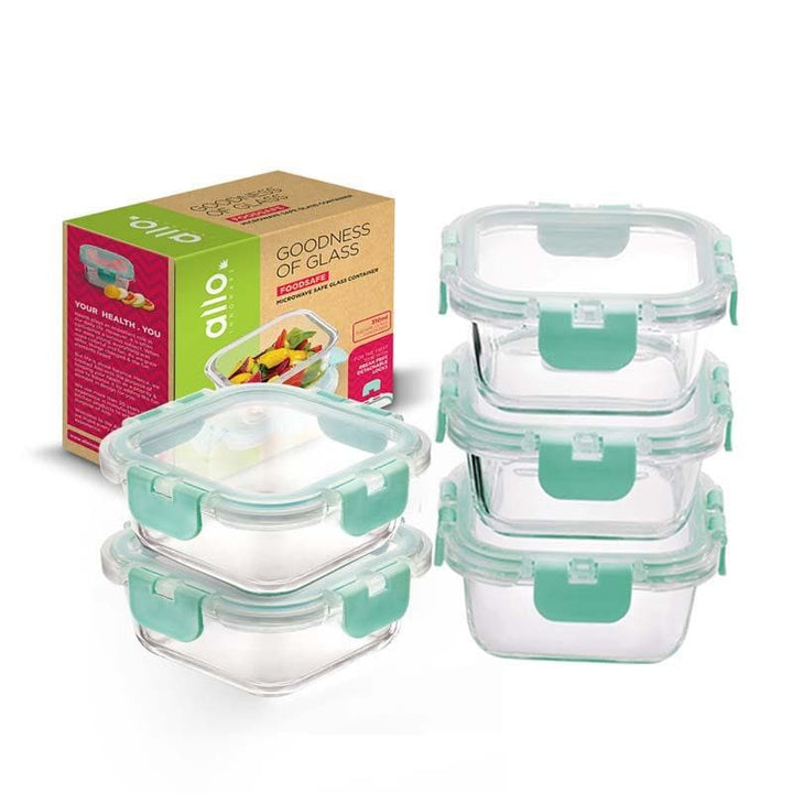 Buy Crusade Square Glass Container - 310 ML at Vaaree online | Beautiful Tiffin Box & Storage Box to choose from
