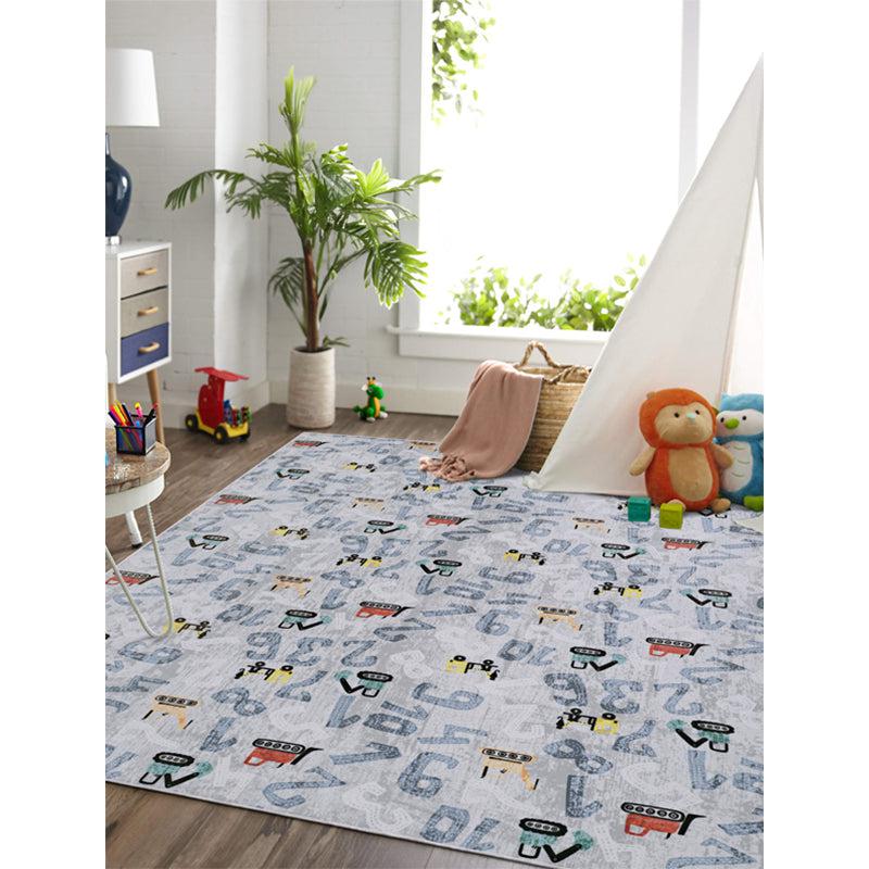 Buy Number Crane Carpet - Blue Carpet from Vaaree