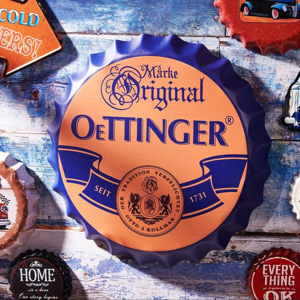 Original Oetinger Bottle Cap Wall Accent