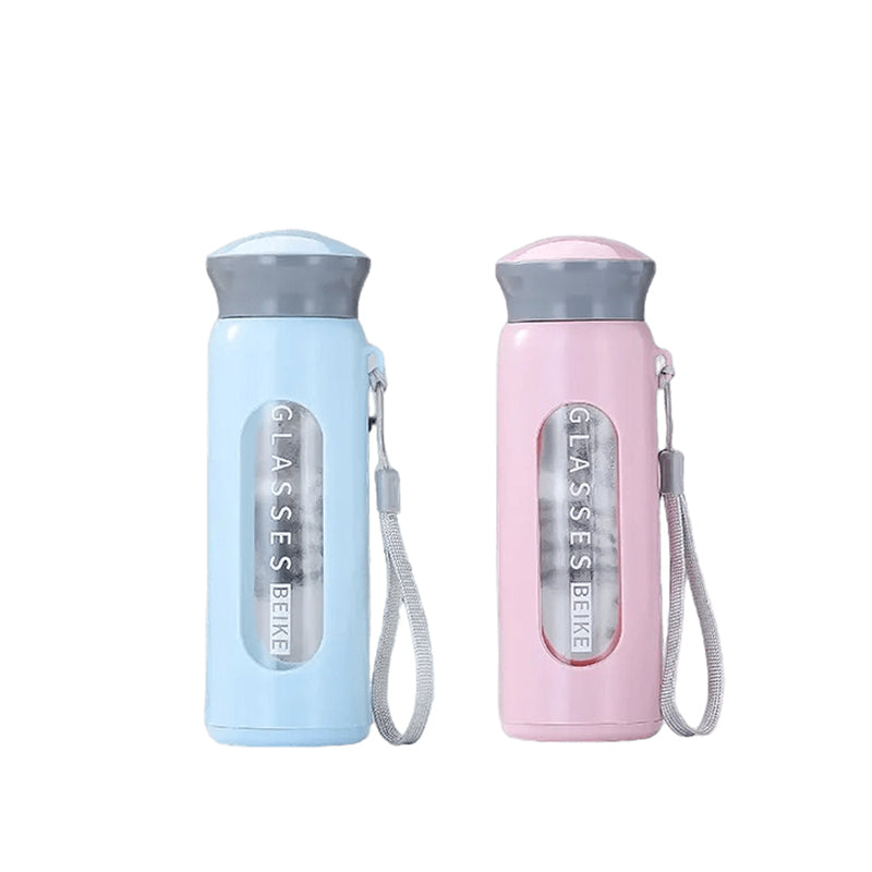 Bottle - Bunny Peak 340 ML Kids Water Bottle (Grey & Green) - Set Of Two