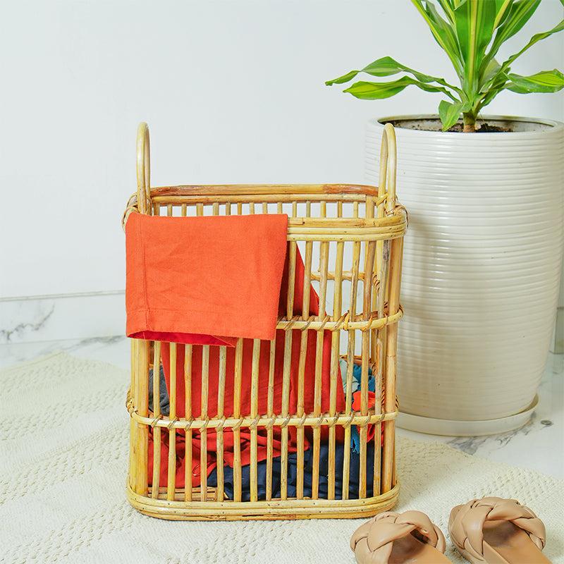 Buy Mara Rattan Laundry Basket Laundry Basket from Vaaree