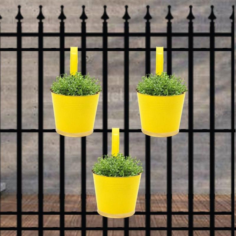 Buy Lush Glow Planter (Yellow) - Set Of Three Pots & Planters from Vaaree