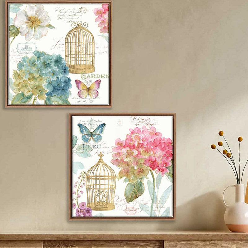 Buy Humeia Floral Wall Art - Set Of Two Wall Art & Paintings from Vaaree