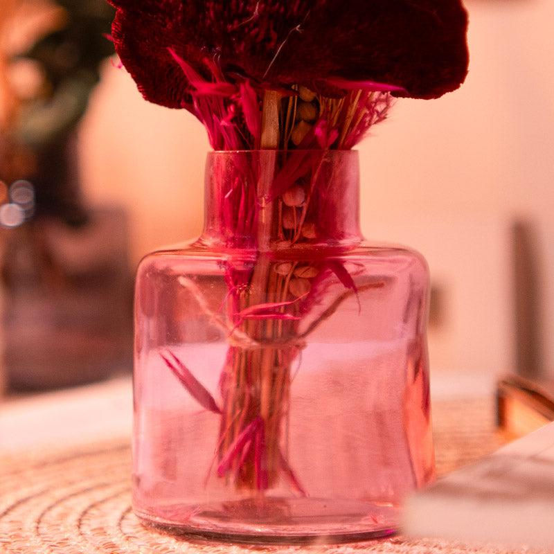 Buy Blush Vase With Dried Flower - Two Piece Set Vase from Vaaree