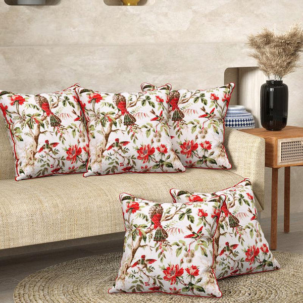 Buy Ramiya Floral Cushion Cover - Set Of Five Cushion Cover Sets from Vaaree