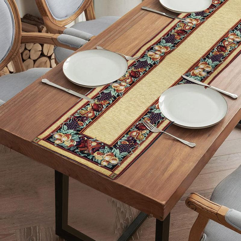 Buy Adia Jacquard Woven Table Runner Table Runner from Vaaree